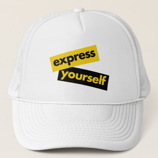 Casquette Graphique moderne, dynamique, audacieux de l'Expre (Devant)