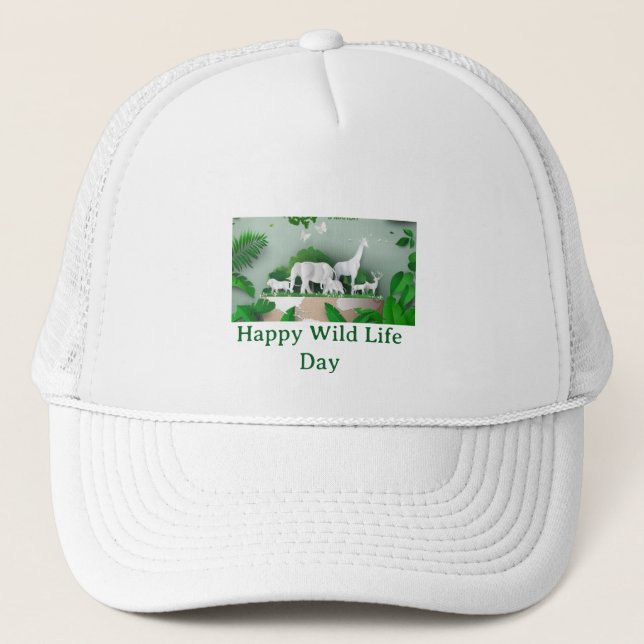 Casquette Graphique pour Sauver la Faune (Devant)