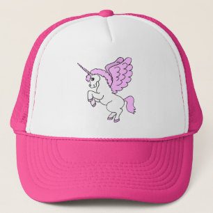 Casquette Graphique rose et blanc de licorne