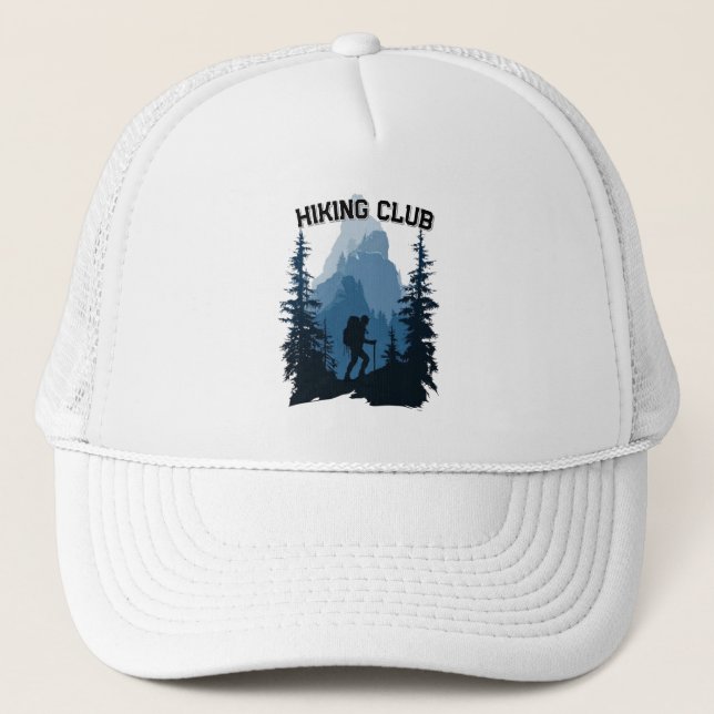Casquette Graphisme d'aventure de silhouette de montagne du  (Devant)