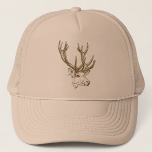 Casquette Graphisme de la tête de cerf