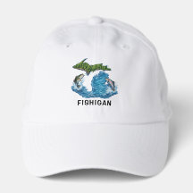Graphisme de l'État du Michigan avec Poisson