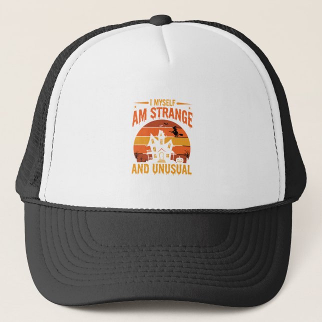 Casquette Graphisme de maison hantée étrange et inhabituel p (Devant)