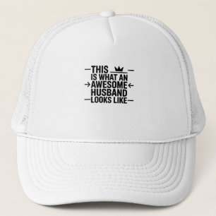 Casquette Graphisme de typographie Awesome Husband