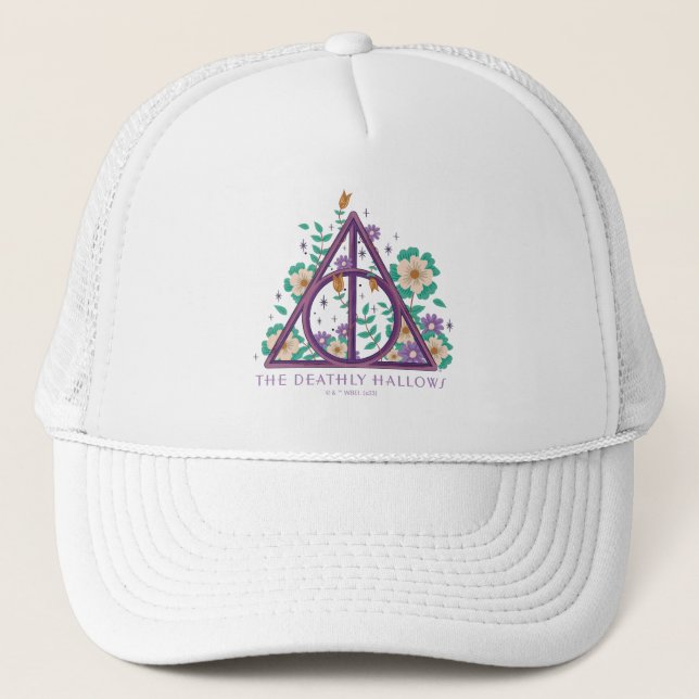 Casquette Graphisme des hirondelles mortes florales (Devant)
