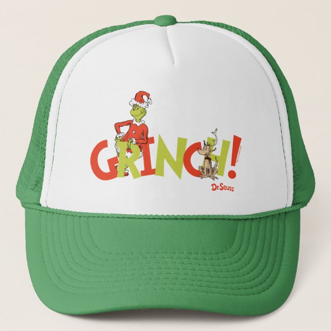 Casquette Graphisme du logo du personnage Grinch ! (Devant)