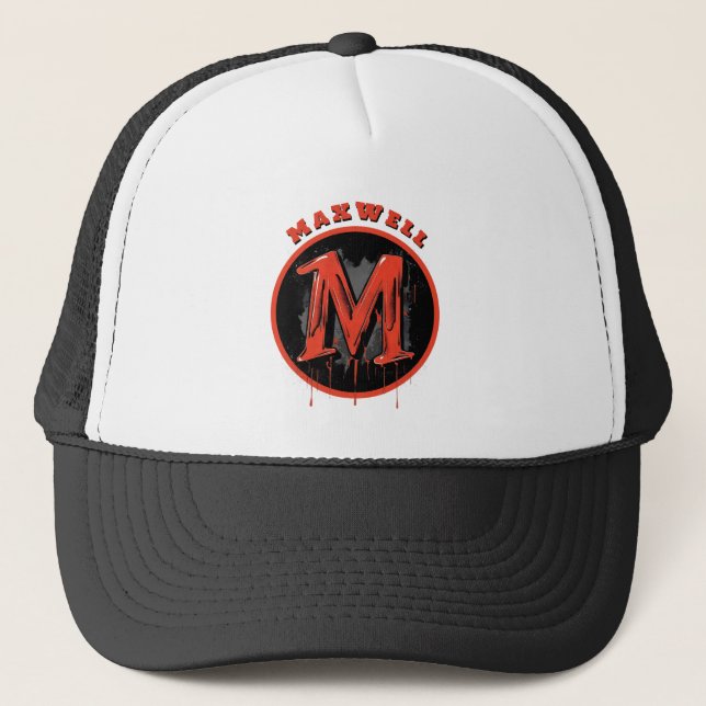 Casquette Gras Graffiti Monogram "M" - Personnalisable Urban (Devant)