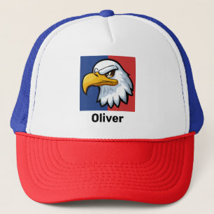 Casquette Gras Patriotique Caricature Aigle Personnalisé