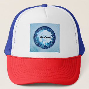 Casquette gratte-ciel new york en rond
