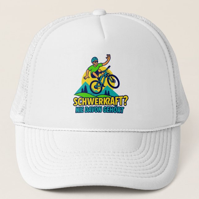 Casquette Gravitation?Drôle de design de VTT pour bikers (Devant)