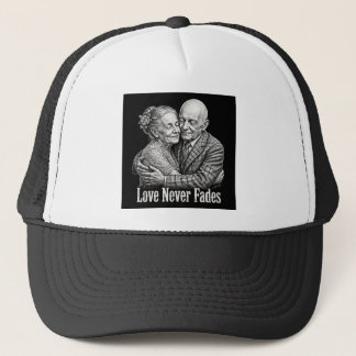 Casquette Gravure sur bois vintage de l'amour qui ne faiblit