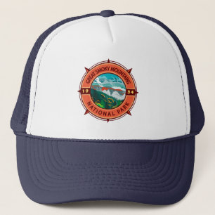 Casquette Great Smoky Mountains National Park Retro Compass
