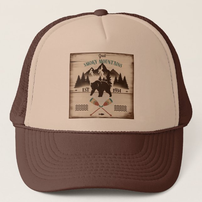 Casquette Great Smoky Mountains, TN ours (Devant)