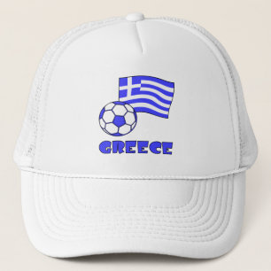 Casquette Greece and Greek Flag Soccer Ball