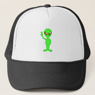Casquette Green alien silhouette