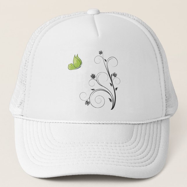 Casquette Green  Butterfly  (Devant)
