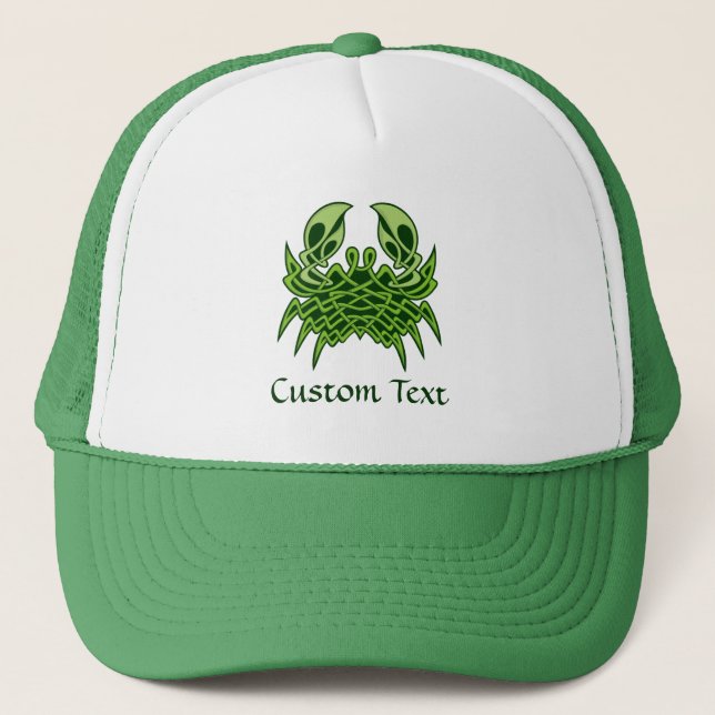 Casquette Green crab Celtic Knot (Devant)