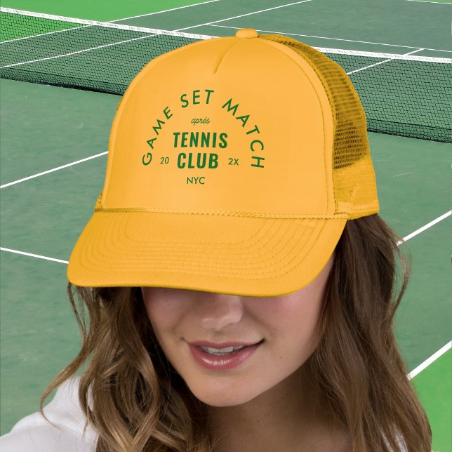 Casquette Green Game Set Match Après Tennis Club Yellow (Créateur téléchargé)