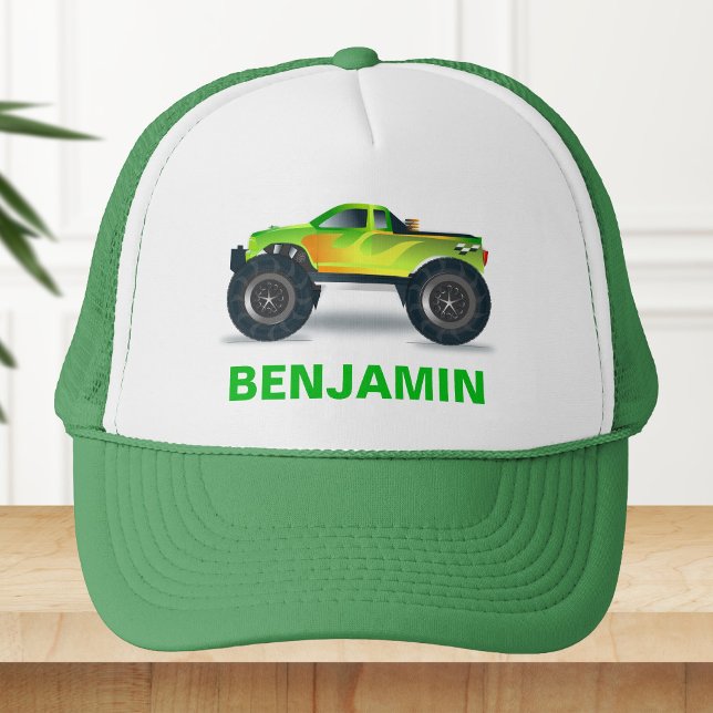Casquette Green Monster Truck Kids (Créateur téléchargé)