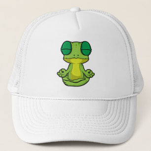 Casquette Grenouille au yoga en jambe croisée