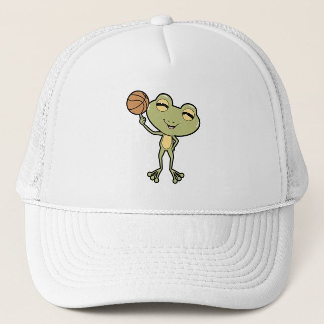Casquette Grenouille aux sports de basket-ball (Devant)