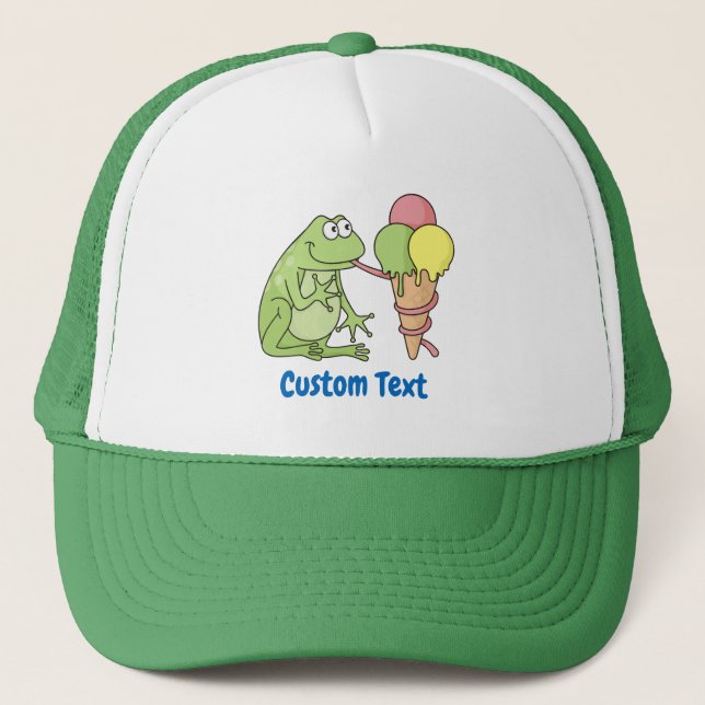 Casquette Grenouille avec chapeau de camion Icecream (Devant)