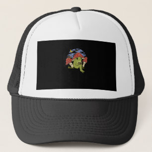 Casquette Grenouille avec chapeau de champignon Cottagecore