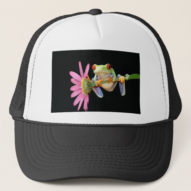 Casquette grenouille d'arbre observée par rouge (Devant)