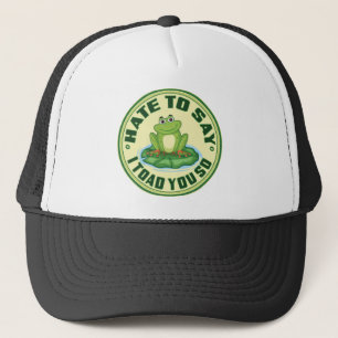 Casquette Grenouille drôle “Toad You So” jeu de mots