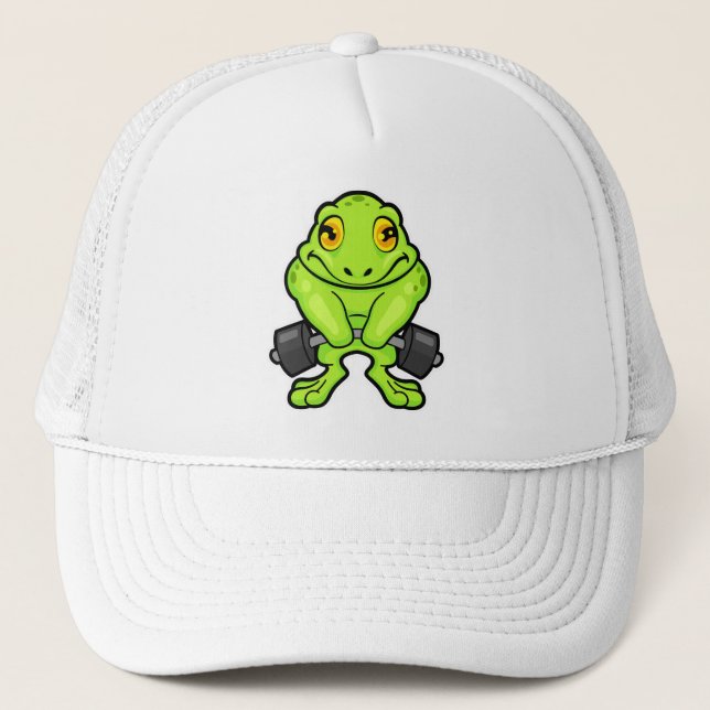 Casquette Grenouille en forme avec Barbell (Devant)