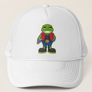 Casquette Grenouille en mécanique avec spanner