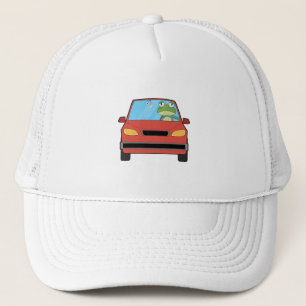 Casquette Grenouille en voiture