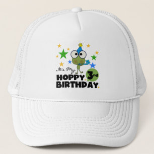 Casquette Grenouille-Hoppy 3e Anniversaire Tshirts et cadeau