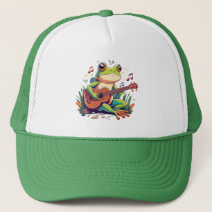 Casquette Grenouille Jouée avec Banjo - Cute Musical Amphibi