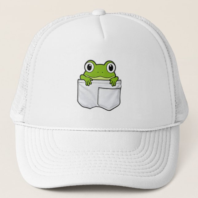 Casquette Grenouille Mignonne de Poche (Devant)