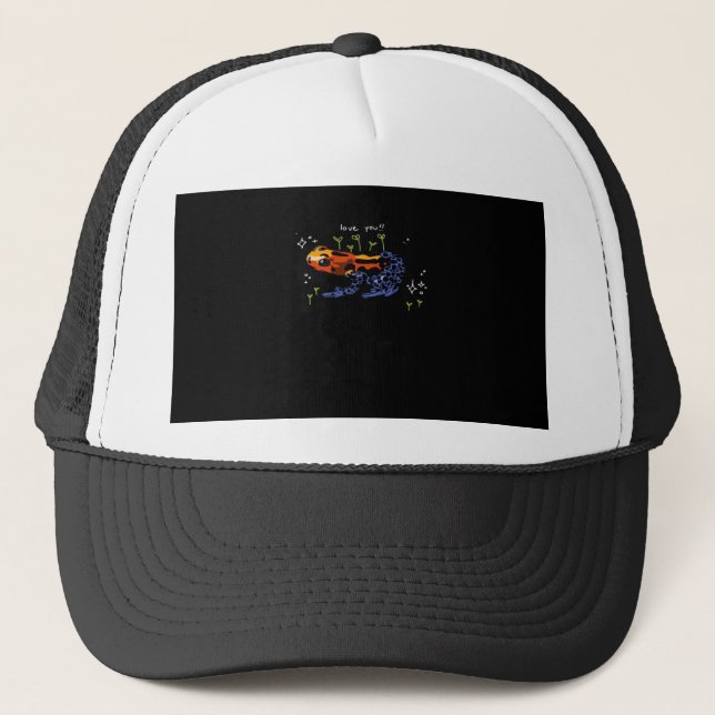 Casquette Grenouille qui t'aime style classique simple (Devant)