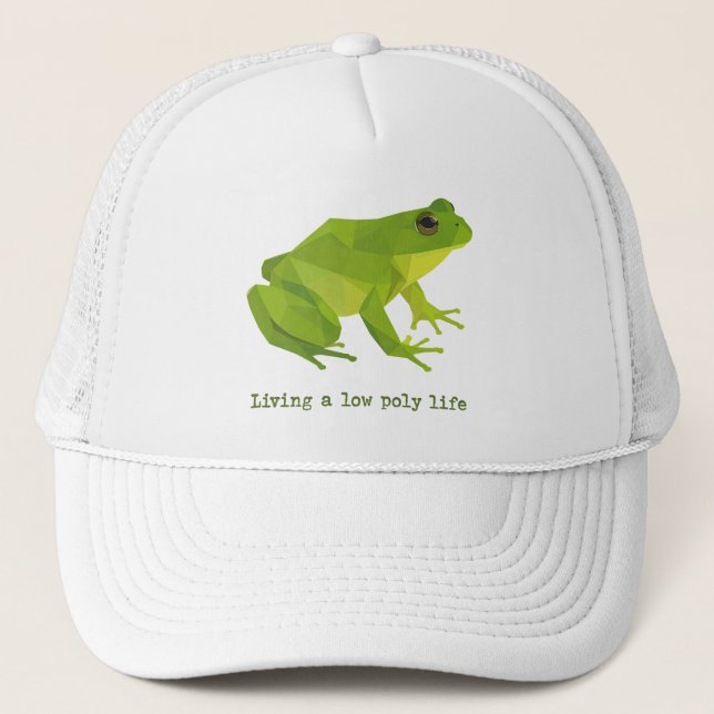 Casquette Grenouille verte à basse densité (Devant)