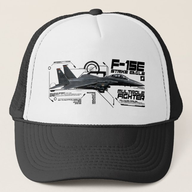 Casquette Grève Eagle de F-15E (Devant)