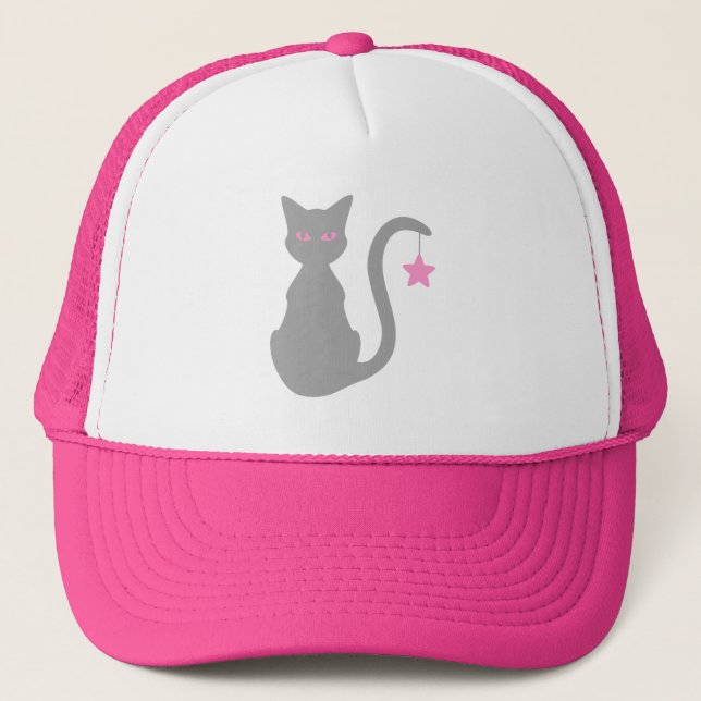 Casquette Grey Cat Trucker Hat (Devant)