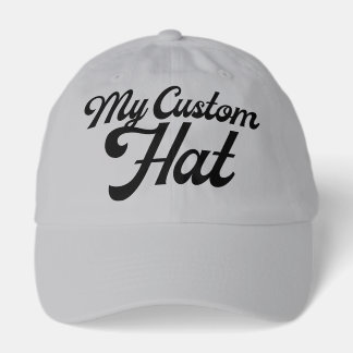 Casquette GREY Custom Baseball Cap Blank Template (Dad Cap)