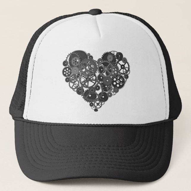 Casquette Grey Gears Heart (Devant)