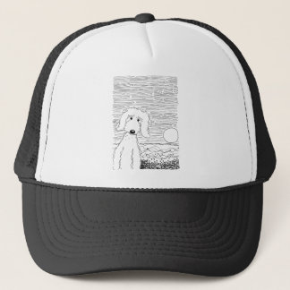 Casquette Griffonnage d'or sur la plage