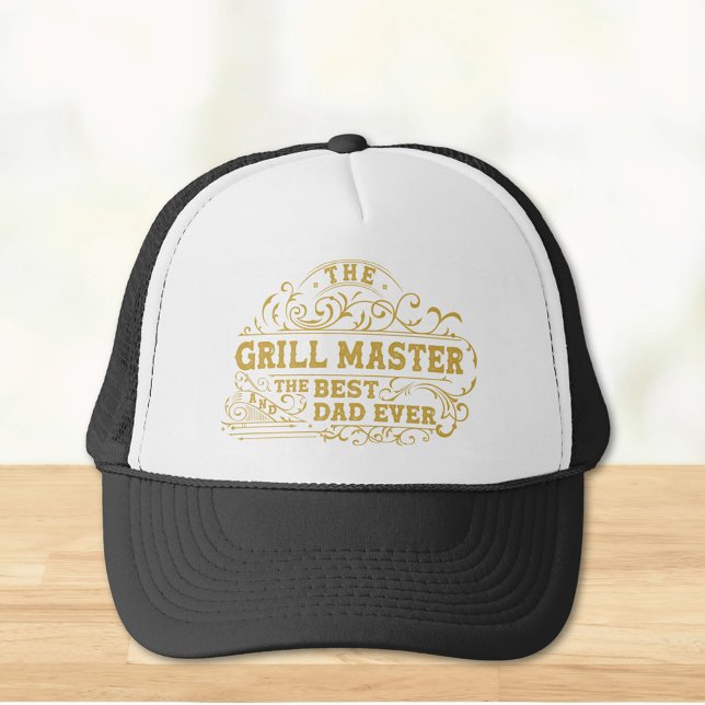 Casquette Grill Master et meilleur papa jamais Fête des père (Close up)