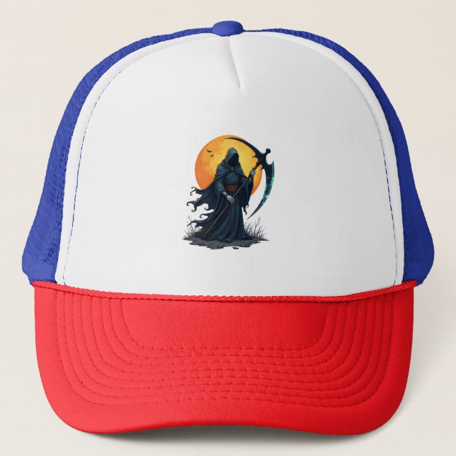 Casquette Grim Reaper avec Scythe - Scandale Chemise Hallowe (Devant)