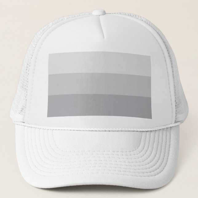Casquette Gris argenté rayé (Devant)