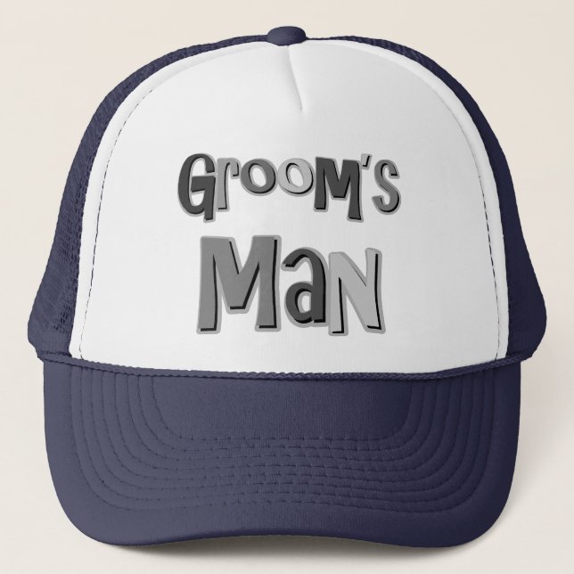 Casquette Gris de Groomsman (Devant)