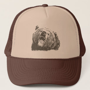 Casquette Grizzli sauvage Ours rugissant