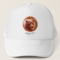Grizzly Bear Cub dans Fireweed Peinture Art de la