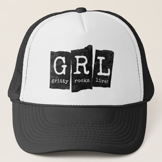 Casquette GRL noir (Devant)