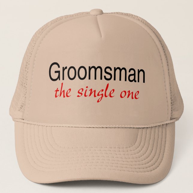 Casquette Groomsman simple (Devant)